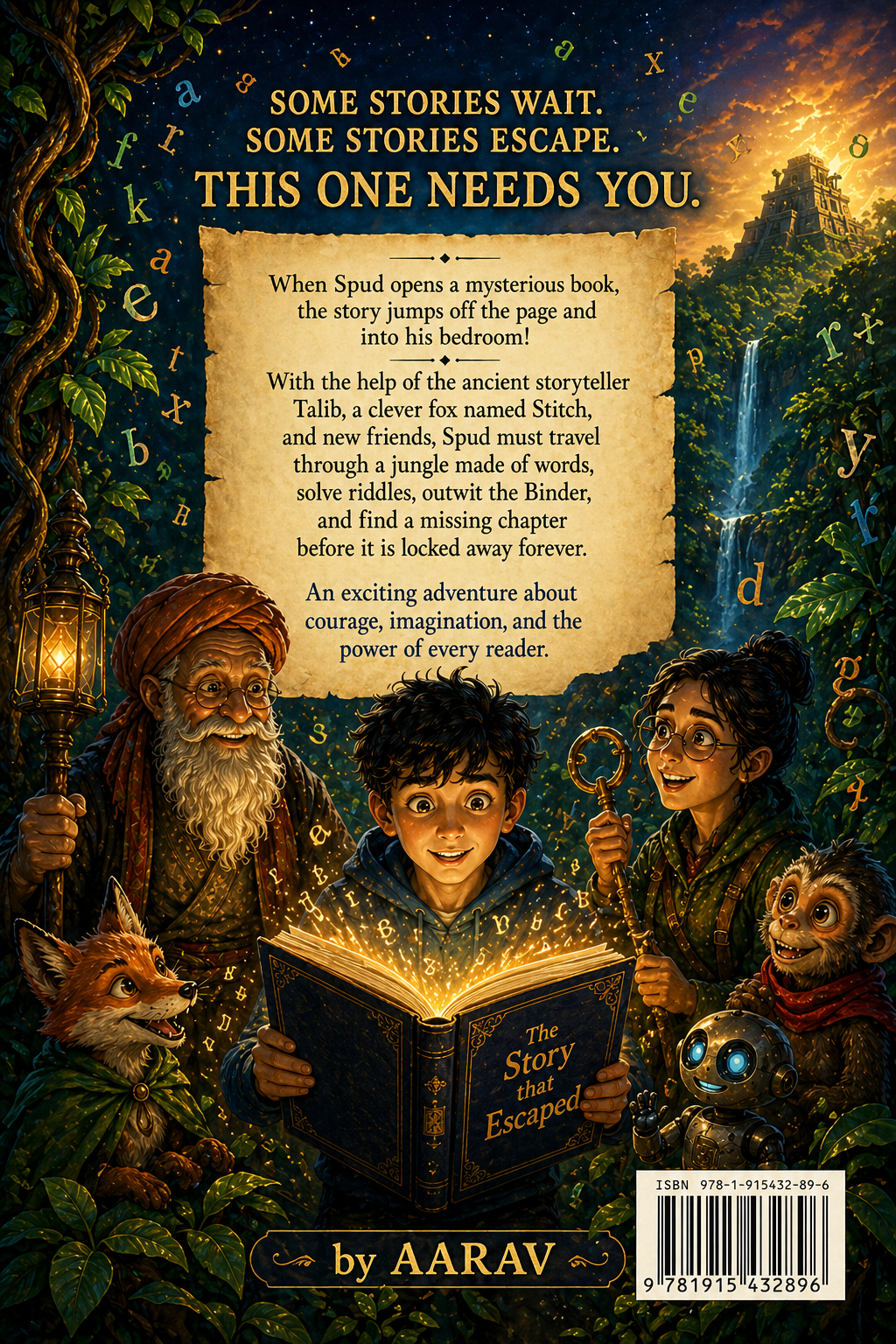 Back cover for The Story That Escaped