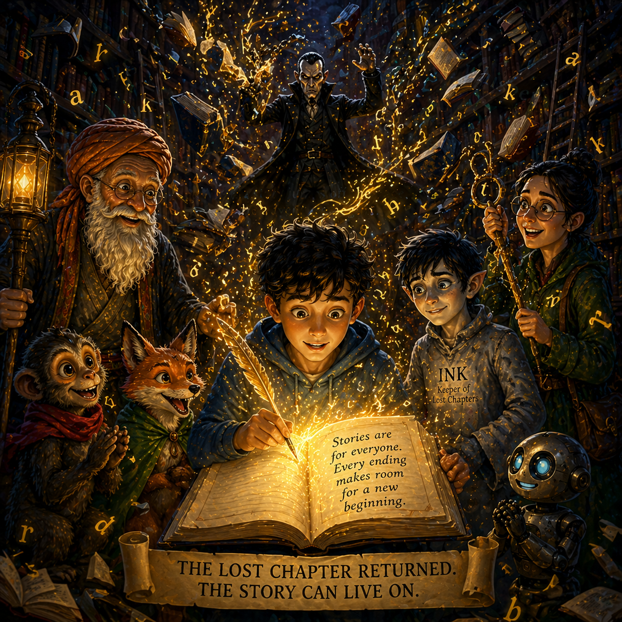 Spud, Talib and Ink approaching the Iron Library