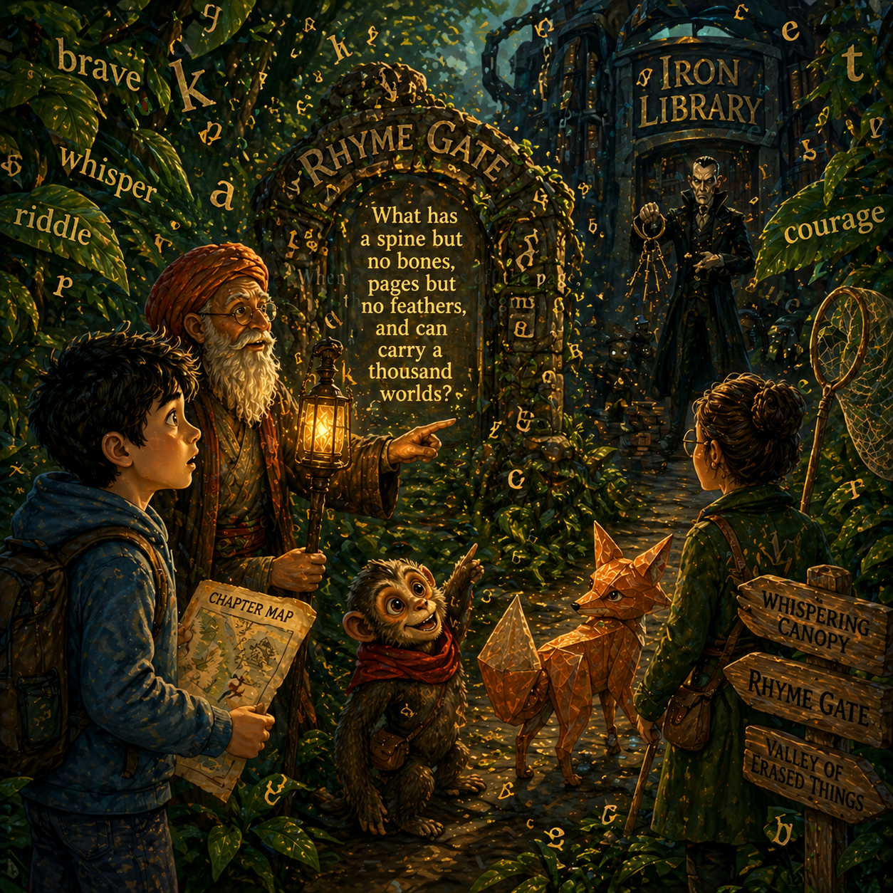 Spud crossing word stepping-stones in the jungle